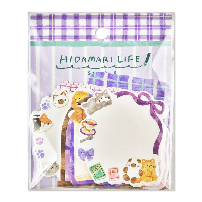 Mind Wave 'Hidamari Life' Series Flake Stickers - Cat