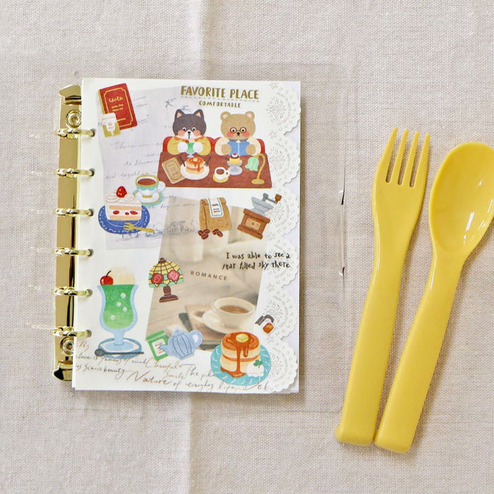 Mind Wave 'Happy Tummy' Series Stickers - Nostalgic Old-Style Coffee Shop