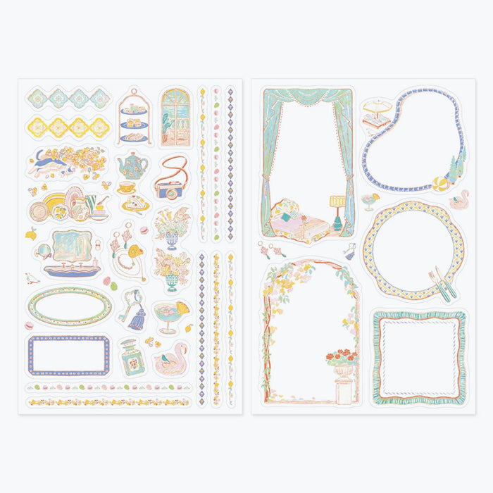 Midori Yuru Log 2 Sheet Sticker Set - Travel & Hotel