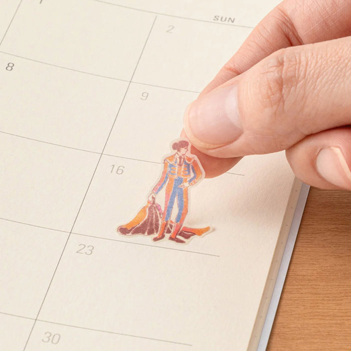 Midori 'Country' Motif Washi Stickers - Spain