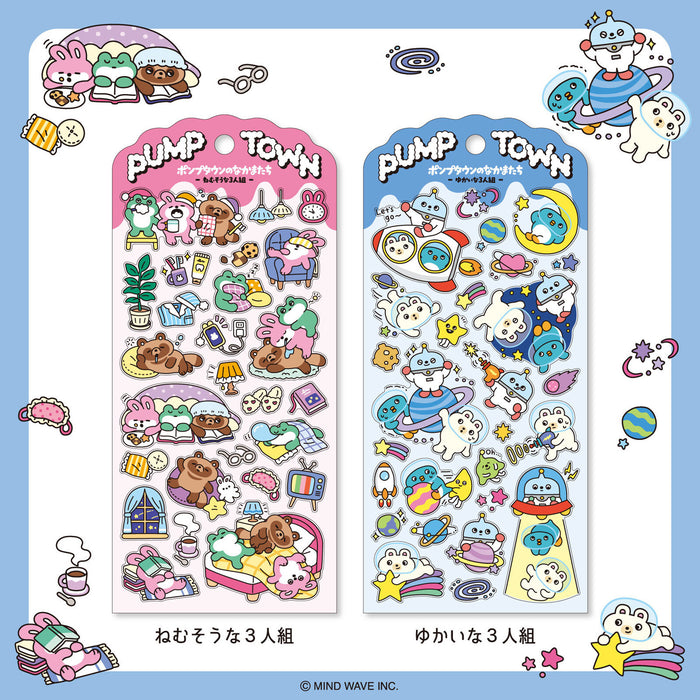 Mind Wave 'Pump Town' Series Stickers - Cheerful Trio