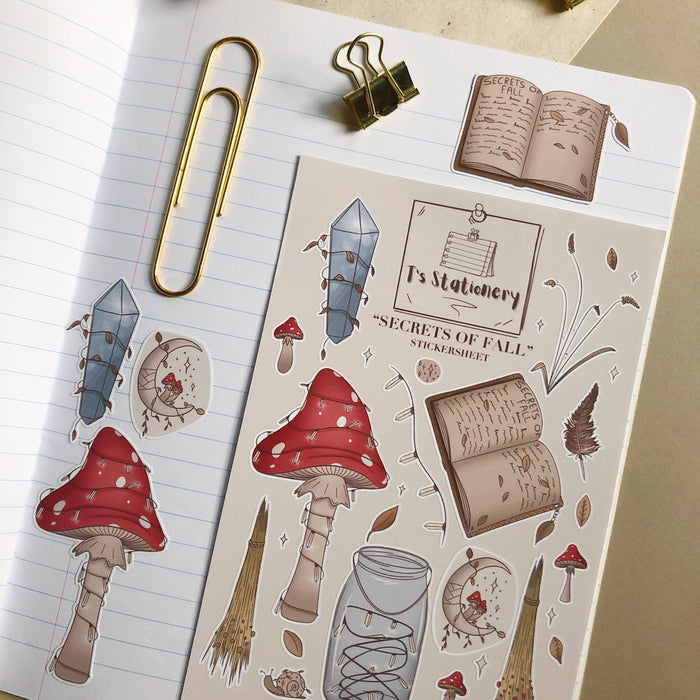 Secrets Of Fall Sticker Sheet