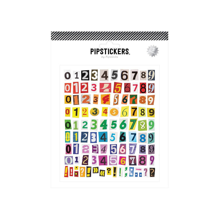 Colour-Cut Counts Big Number Stickers (5 Sheets)