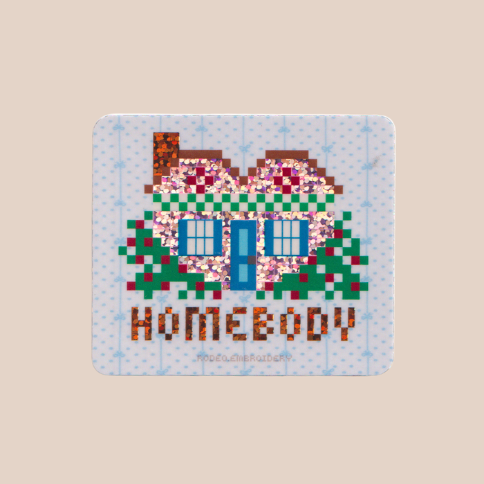 Homebody - Glitter Vinyl Sticker
