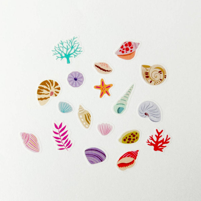 Seashells Jumble Washi Stickers