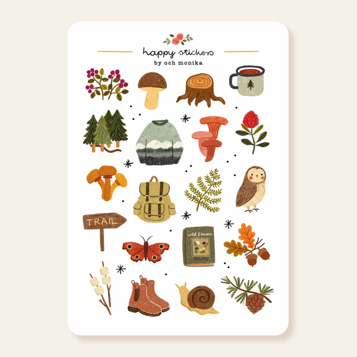 Forest Walks - Sticker Sheet