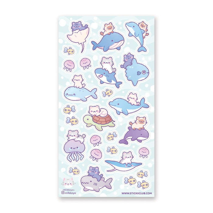 Meow-gical Sea Life Sticker Sheet