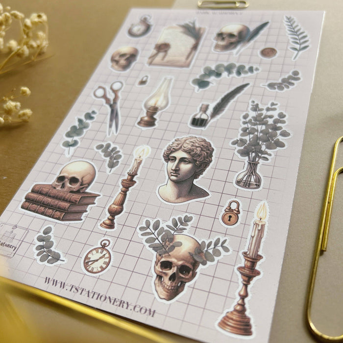Dark Academia 1 Sticker Sheet