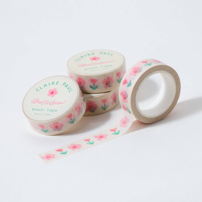 Tulip and Daisies Washi Tape