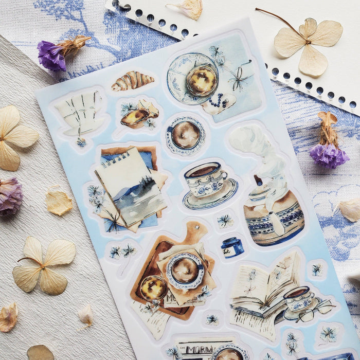 Peaceful Tea Time Sticker Sheet