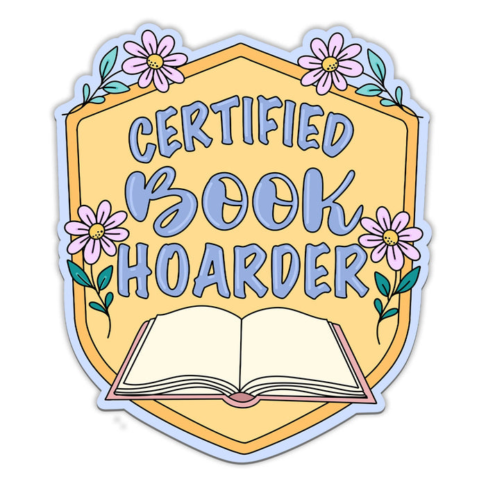 Book Hoarder Vinyl Sticker