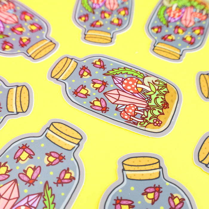 Firefly Terrarium Vinyl Sticker