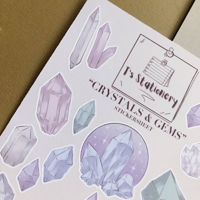 Crystals & Gems Sticker Sheet