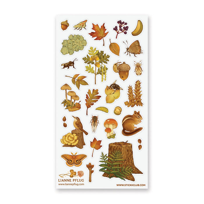 Autumn Woods Sticker Sheet