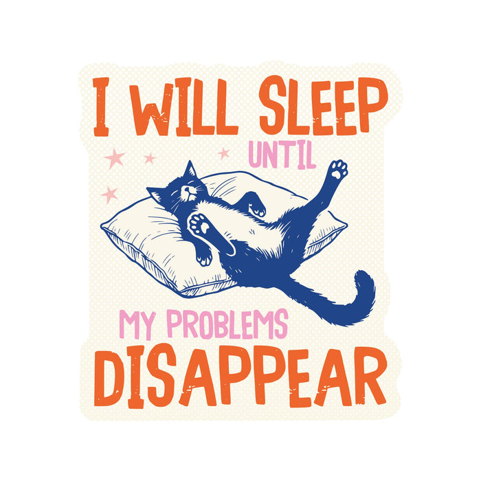 Sleep Kitty Vinyl Sticker