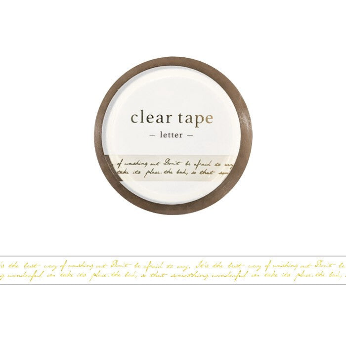 Mind Wave Gold Foil Clear Tape - Letter