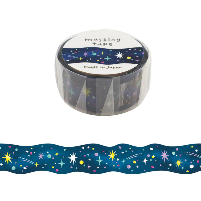 Mind Wave Japan Die Cut Washi Tape - Night Sky