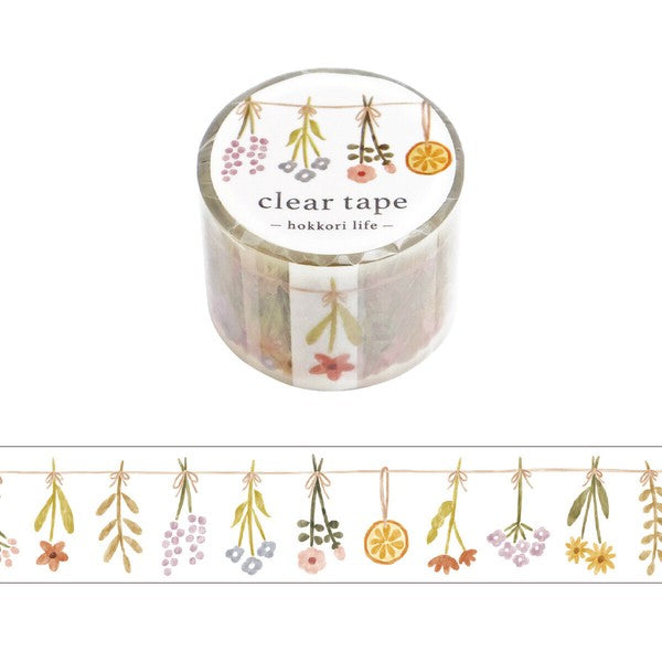 Mind Wave 'Hokkori Life' Series Clear Tape - Garland