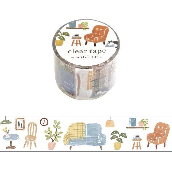 Mind Wave 'Hokkori Life' Series Clear Tape - Home