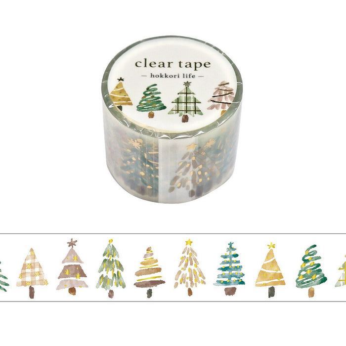 Mind Wave 'Hokkori Life' Series Clear Tape (Foil) - Tree