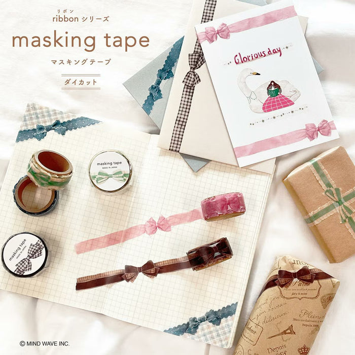 Mind Wave 'Ribbon' Series Die-Cut Washi Tape - Denim Blue