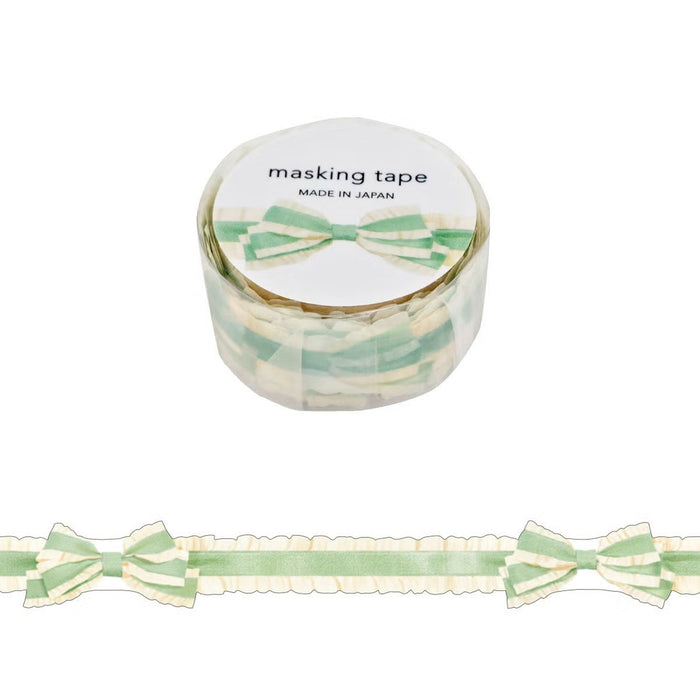 Mind Wave 'Ribbon' Series Die-Cut Washi Tape - Ruffle Green