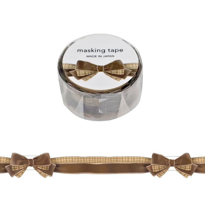 Mind Wave 'Ribbon' Series Die-Cut Washi Tape - Velour Brown