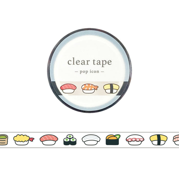 Mind Wave 'Pop Colour' Series Clear Tape - Sushi