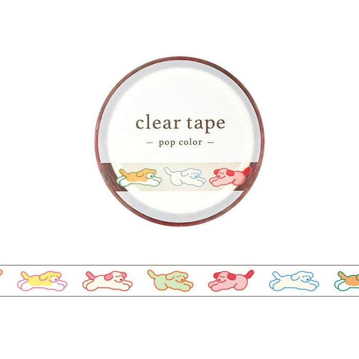 Mind Wave 'Pop Colour' Series Clear Tape - Dog