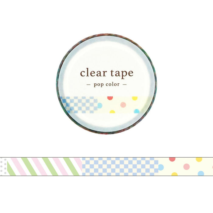 Mind Wave 'Pop Colour' Series Clear Tape - Pattern