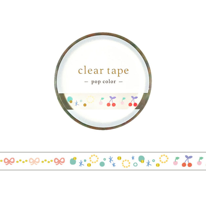 Mind Wave Foil-Stamped 'Pop Colour' Series Clear Tape - Decoration