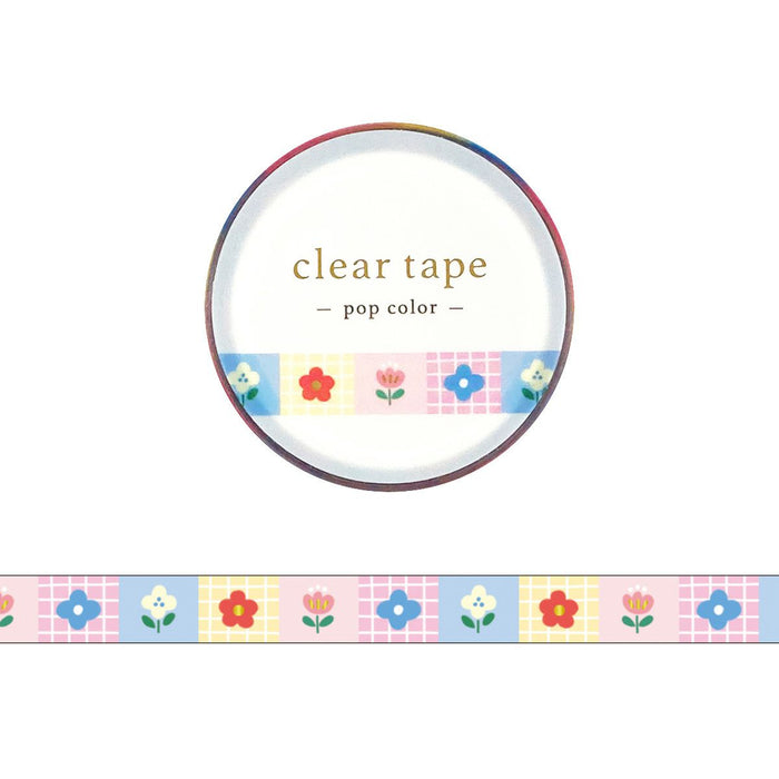 Mind Wave Foil-Stamped 'Pop Colour' Series Clear Tape - Flower 2