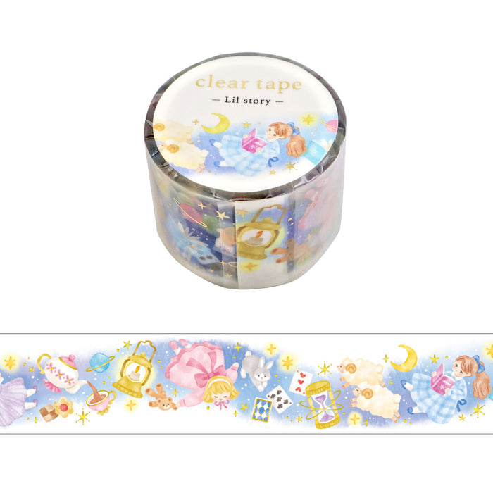 Mind Wave 'Lil Story' Foil-Stamped Clear Tape - Midnight