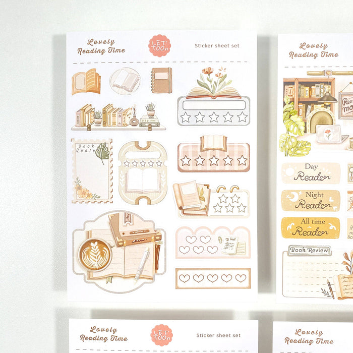 Lovely Reading Time Sticker Set - 5 Sheets
