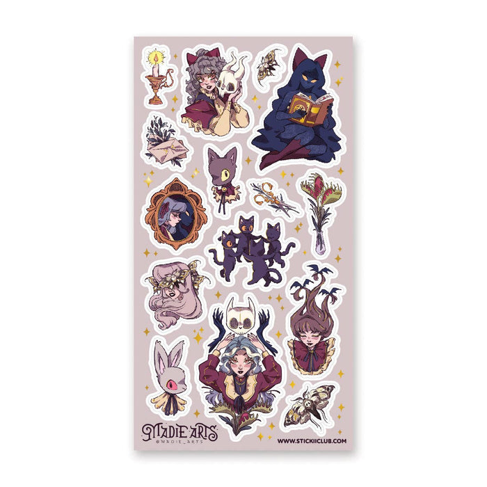Curious Cat Coven Sticker Sheet