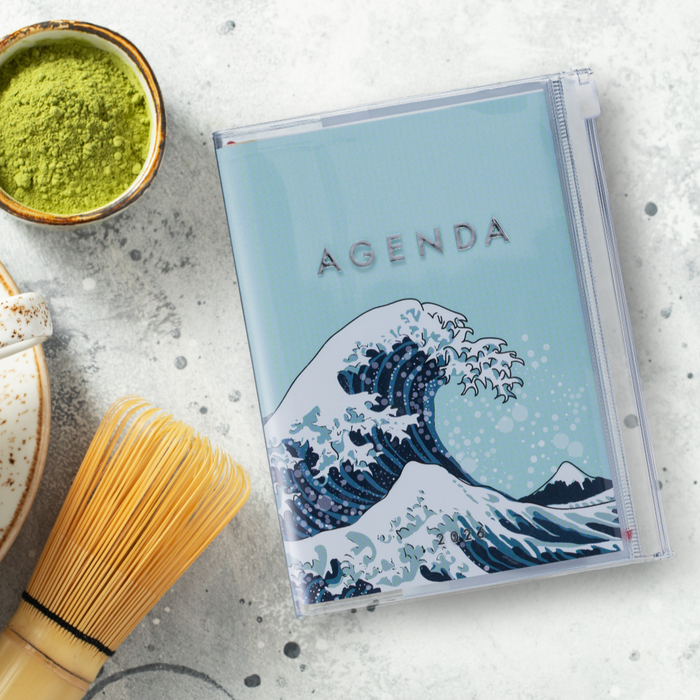 Weekly Vertical Planner 2026-16 months A5 Wave - Mint