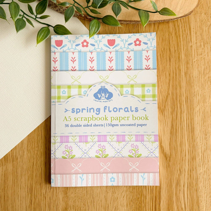 Spring Florals - Scrapbook Paper Book