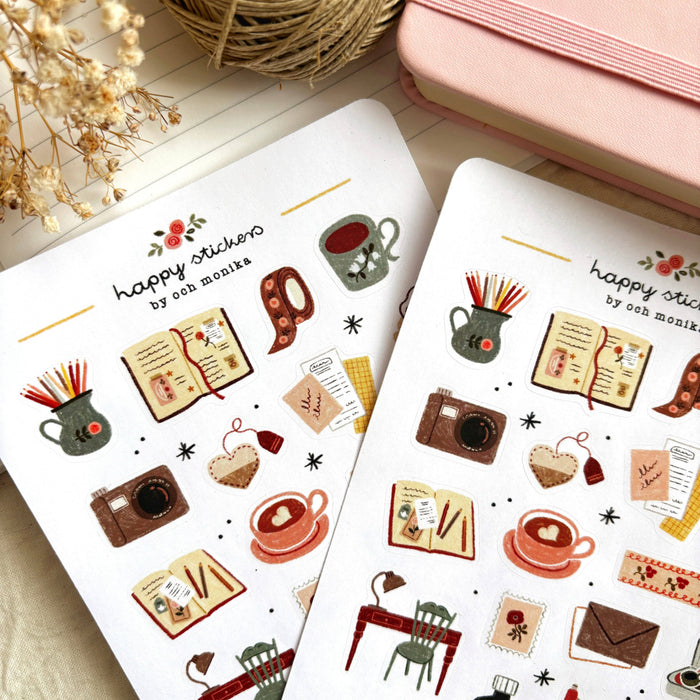 Cozy Journaling - Sticker Sheet