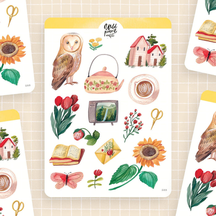 Sticker Sheet — Late Summer