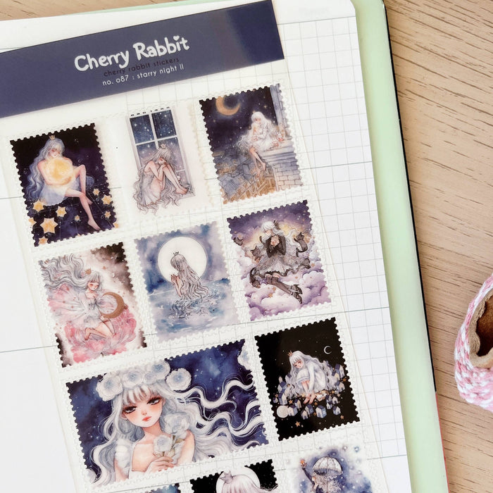 Starry Night II Clear Sticker Sheet