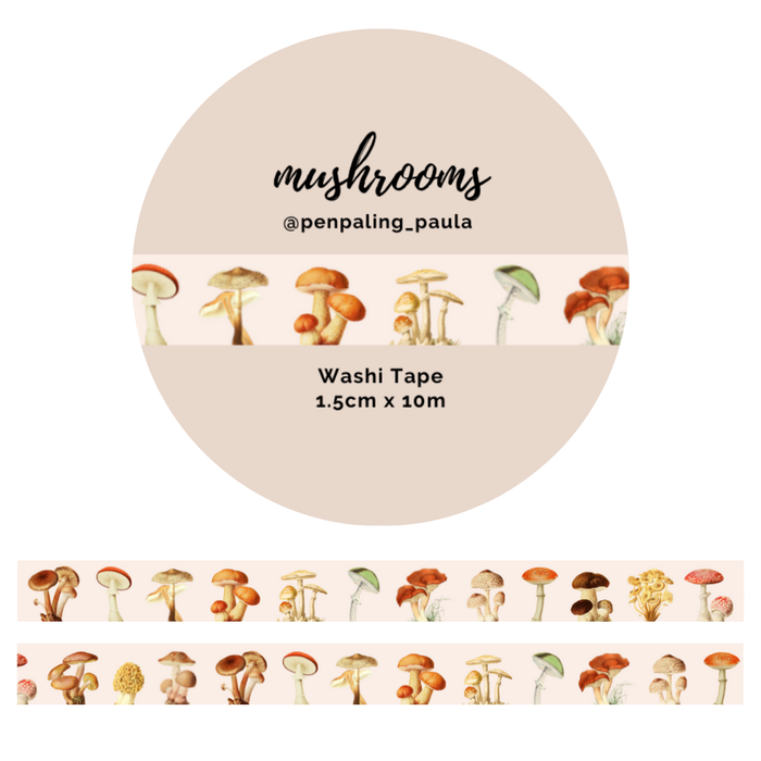 Mushrooms - Washi Tape