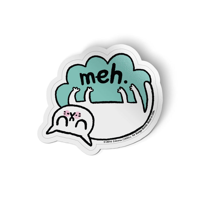 Meh Cat Vinyl Sticker