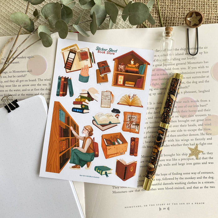 Book Store Sticker Sheet