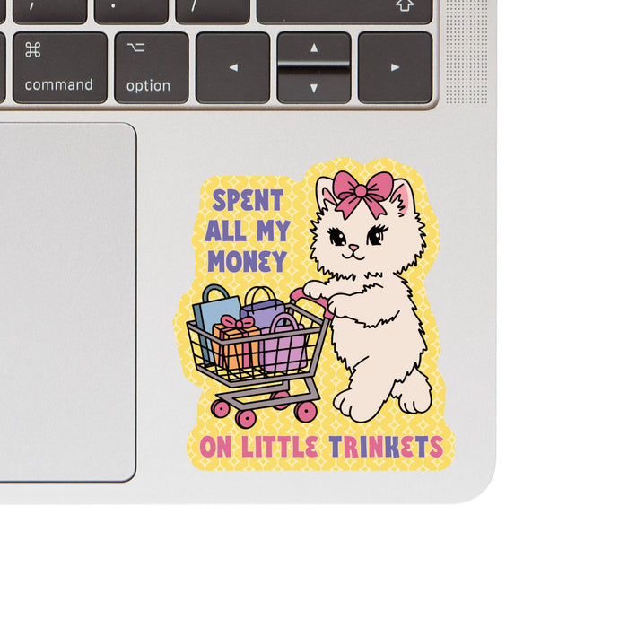 Trinket Kitty Vinyl Sticker