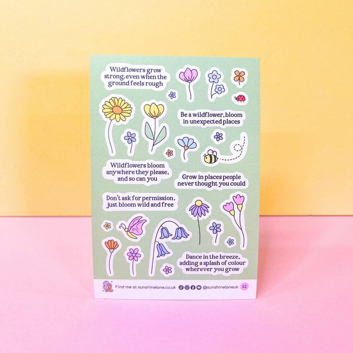 Be a Wildflower Mini Sticker Sheet