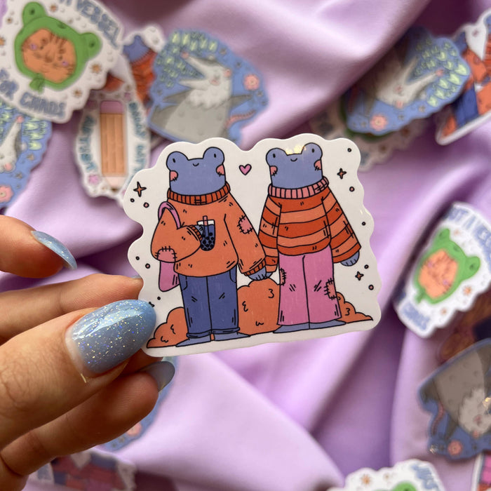Froggie Friends Vinyl Sticker