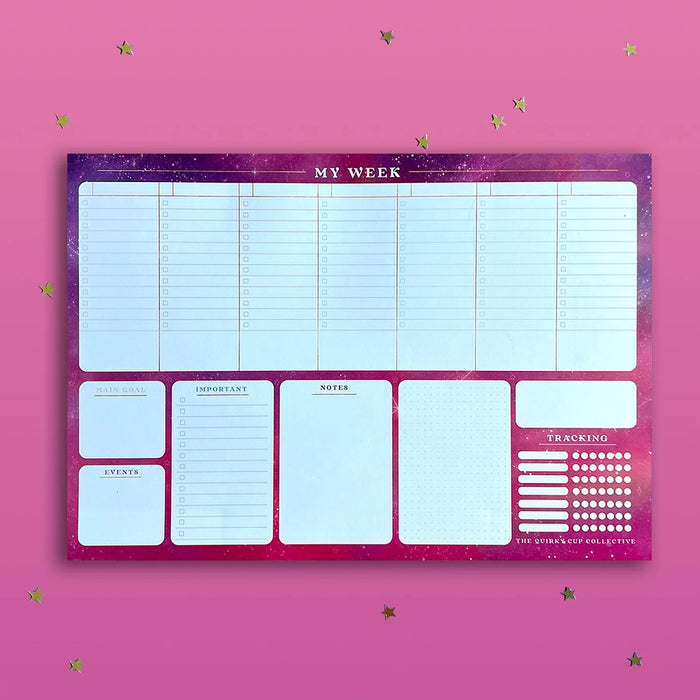 A4 Desktop Weekly Planner Pad