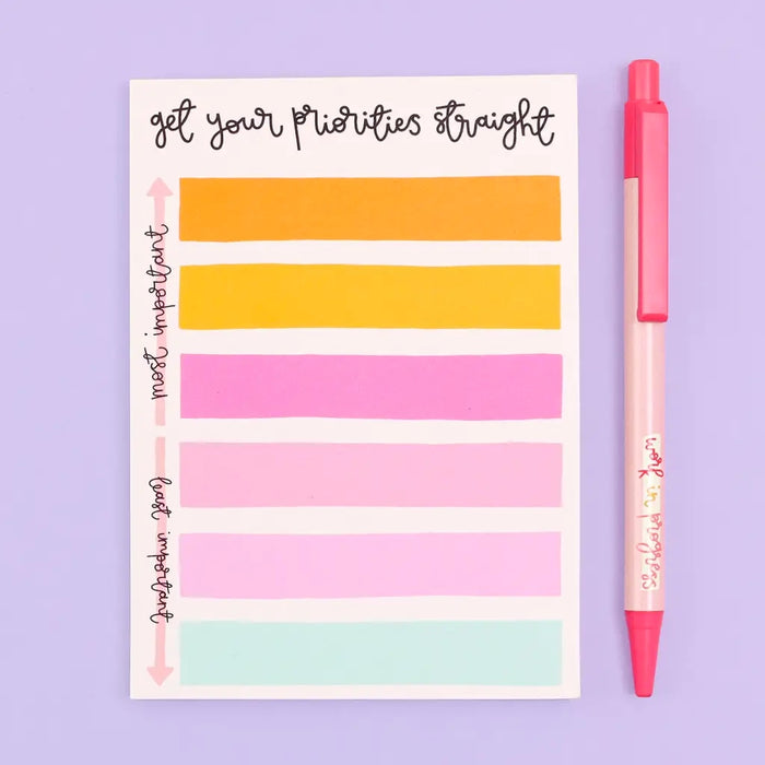 A6 Notepad - Get Your Priorities Straight
