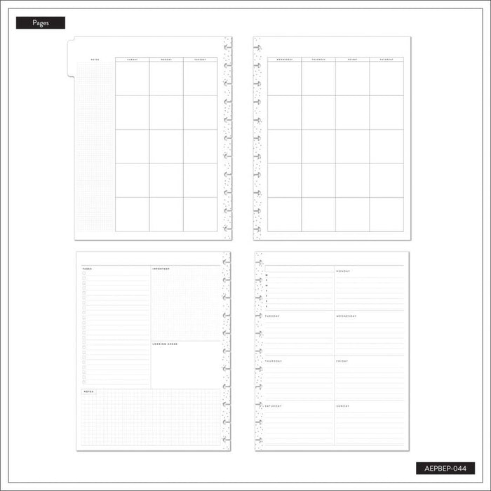 The Happy Planner 'Breathe Live Explore' BIG DASHBOARD Extension Pack - 6 Months