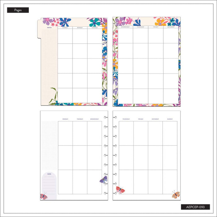 The Happy Planner 'Midnight Botanical' CLASSIC VERTICAL Extension Pack - 6 Months